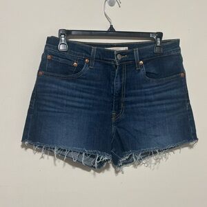 Levi's Dark Blue Jean Shorts